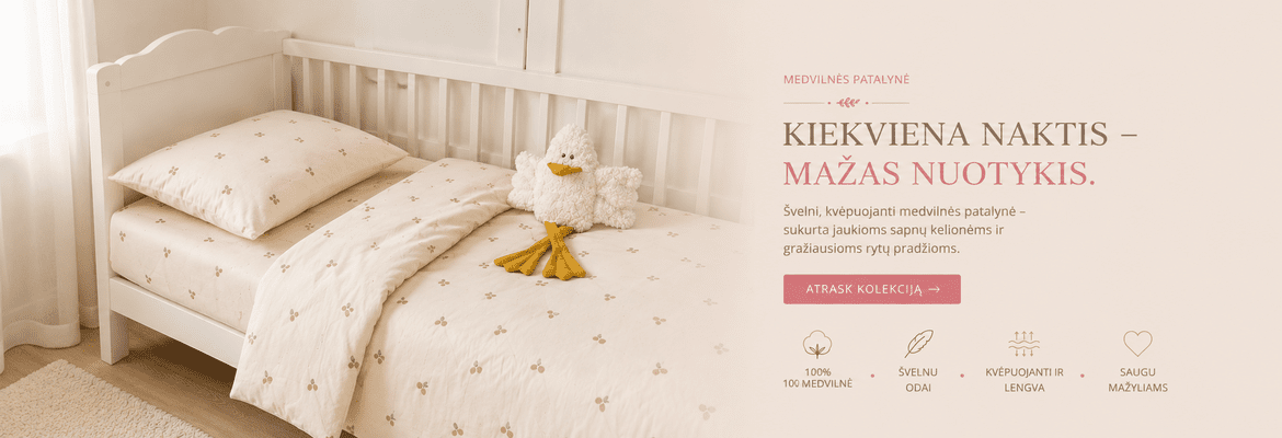 Medvilnine kudikiu patalyne