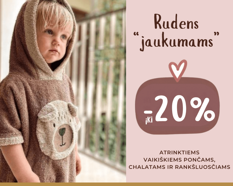 -20proc. nuolaida atrinktiems gaminiams