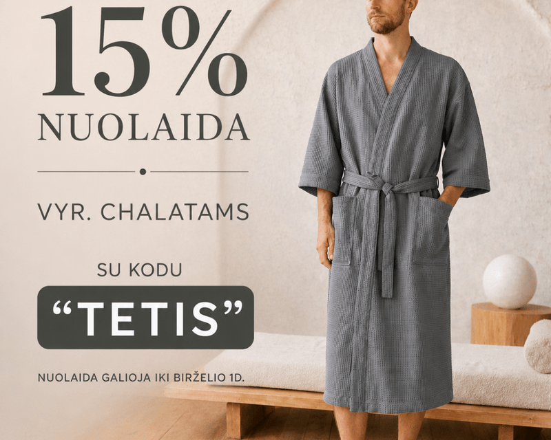 nuolaida vyriskiems chalatams