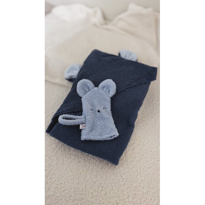 Mėlynas rankšluostis su ausytėmis 1