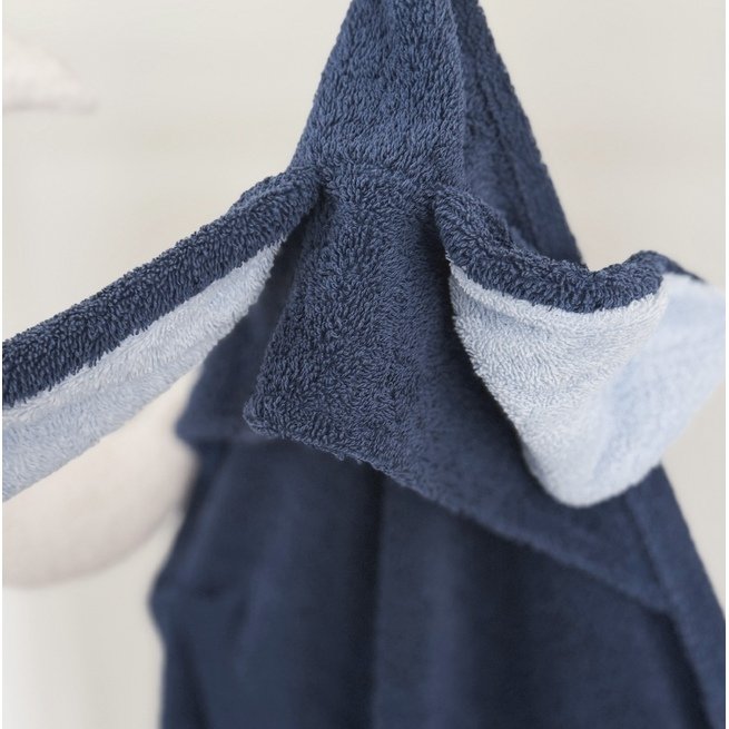 Rankšluostis tamsiai mėlynas su MEGA kiškučio ausimis 