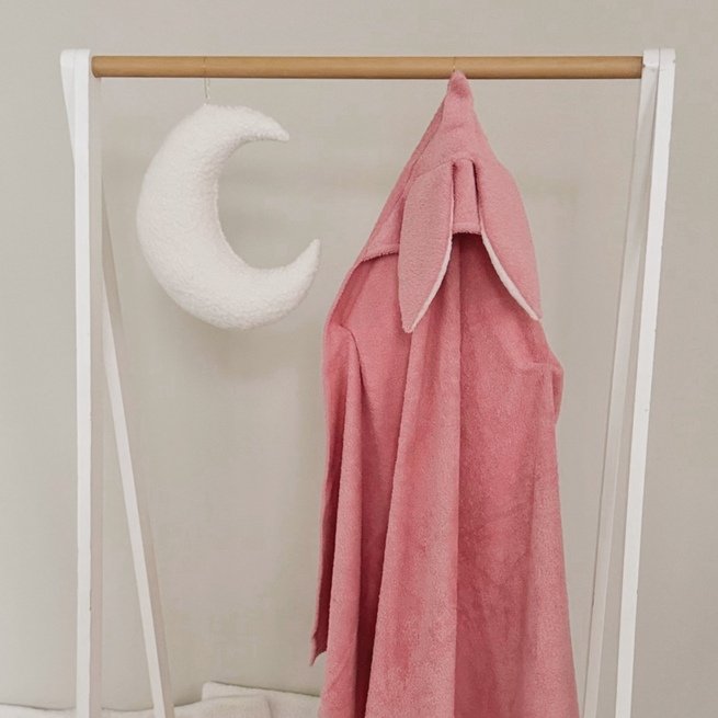 Rankšluostis rožinis su MEGA kiškučio ausimis  1