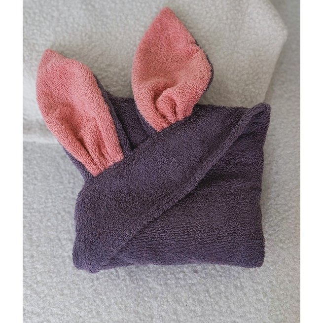 Rankšluostis violetinis su MEGA kiškučio ausimis  5