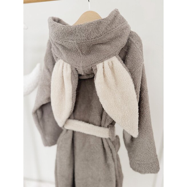 Vaikiškas rudas chalatas su ausytemis 122-129 dydis 3