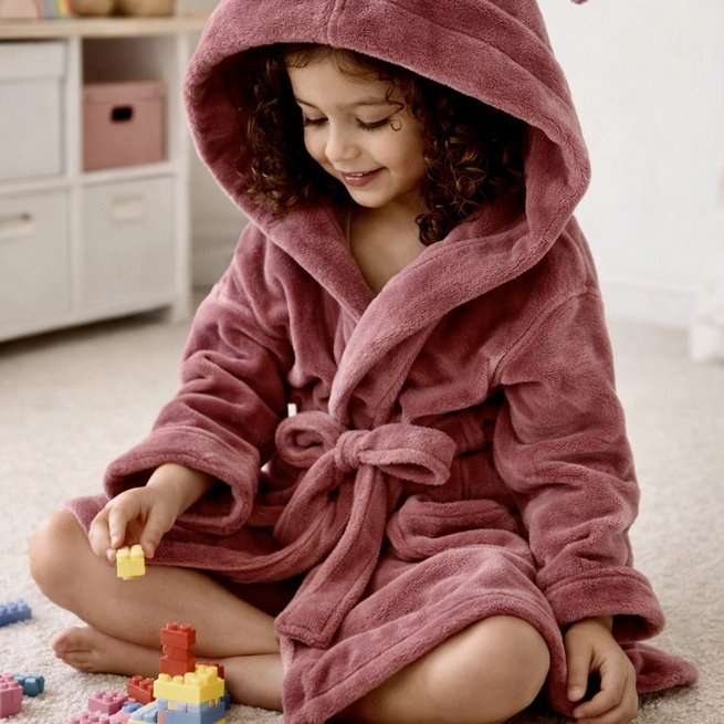 Jaukus minkštas chalatas vaikams 3