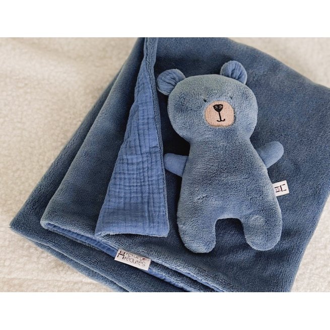 Rinkinys: Pliušinis pledukas ir meškutis "Sapnų paletė" 1